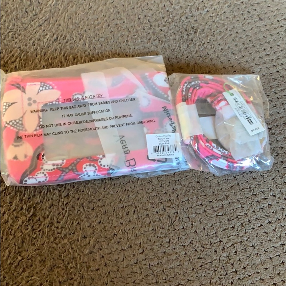 Vera bradly lanyard and Id tag